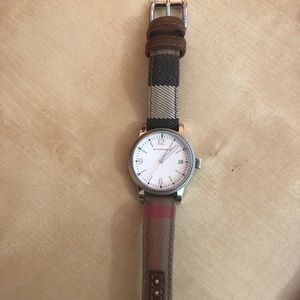 Women’s Burberry Swiss made sivertone watch